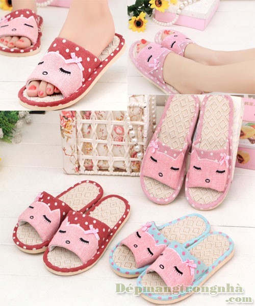 Dép bông đi trong nhà hình đôi mắt