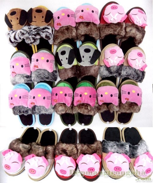 Dép bông đi trong nhà hình thú
