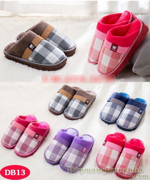 Dép bông mang trong nhà đẹp