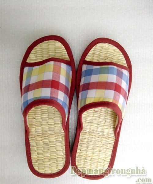 Dép quế caro đỏ DQ55