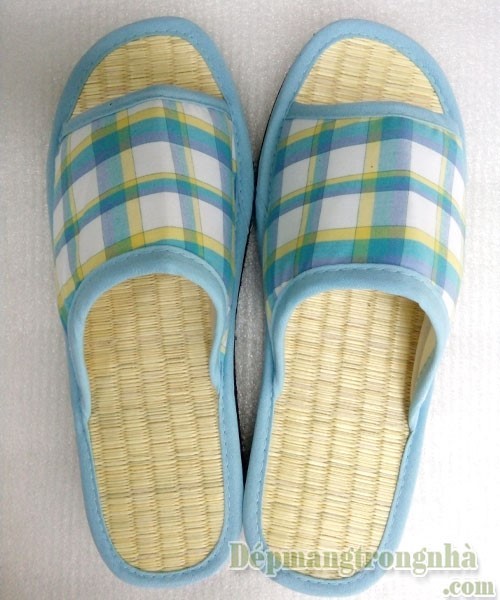 Dép quế caro xanh DQ55